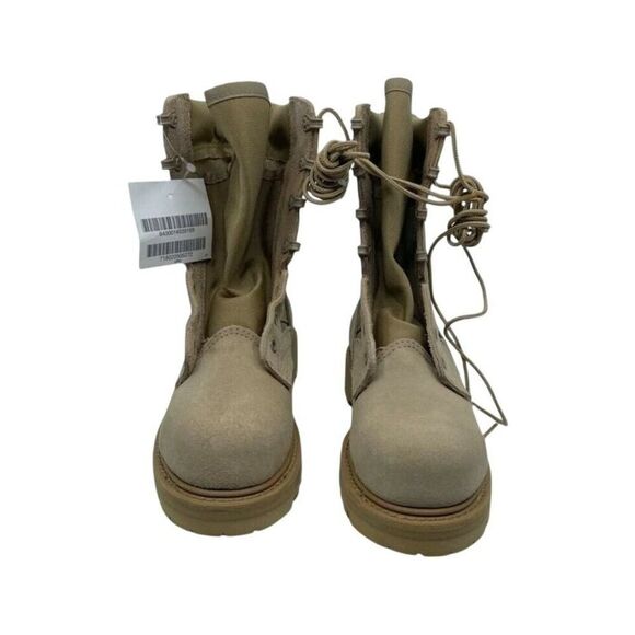 Thorogood Mens Combat Military Boots Desert Tan Leather Lace Up 3 Regular New - Picture 3 of 10